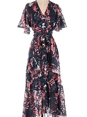 Tanya TaylorBlaire  Floral Wrap Maxi Dress